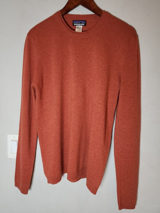 Patagonia Other - Patagonia 100% Cashmere Orange Crewneck Sweater Men's Size Medium